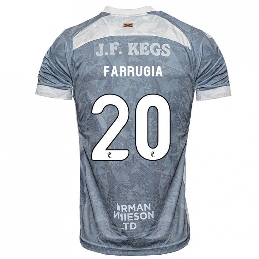 Danxen Dames Neil Farrugia #20 Lichtleigrijs Uitshirt Uittenue 2026/27 T-Shirt