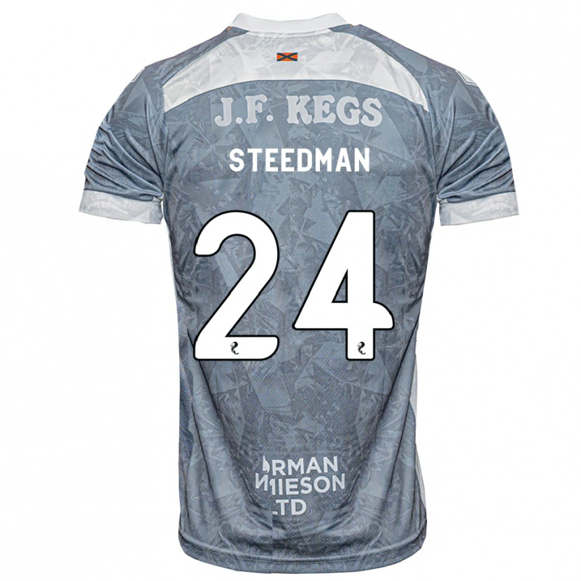 Danxen Dames Laura Steedman #24 Lichtleigrijs Uitshirt Uittenue 2026/27 T-Shirt