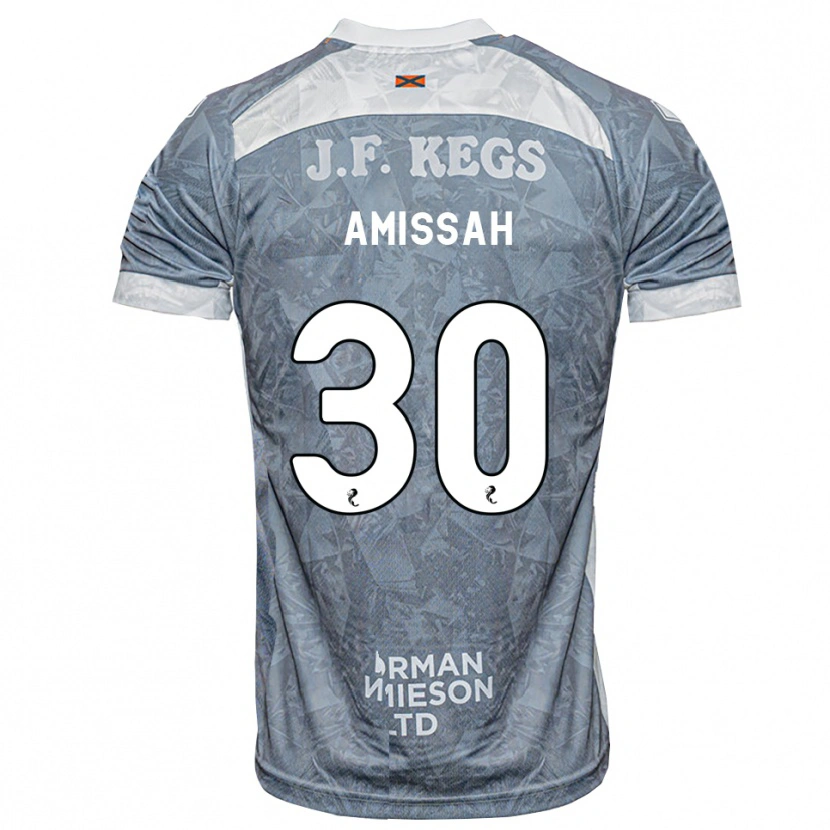 Danxen Dames Jordan Amissah #30 Lichtleigrijs Uitshirt Uittenue 2026/27 T-Shirt