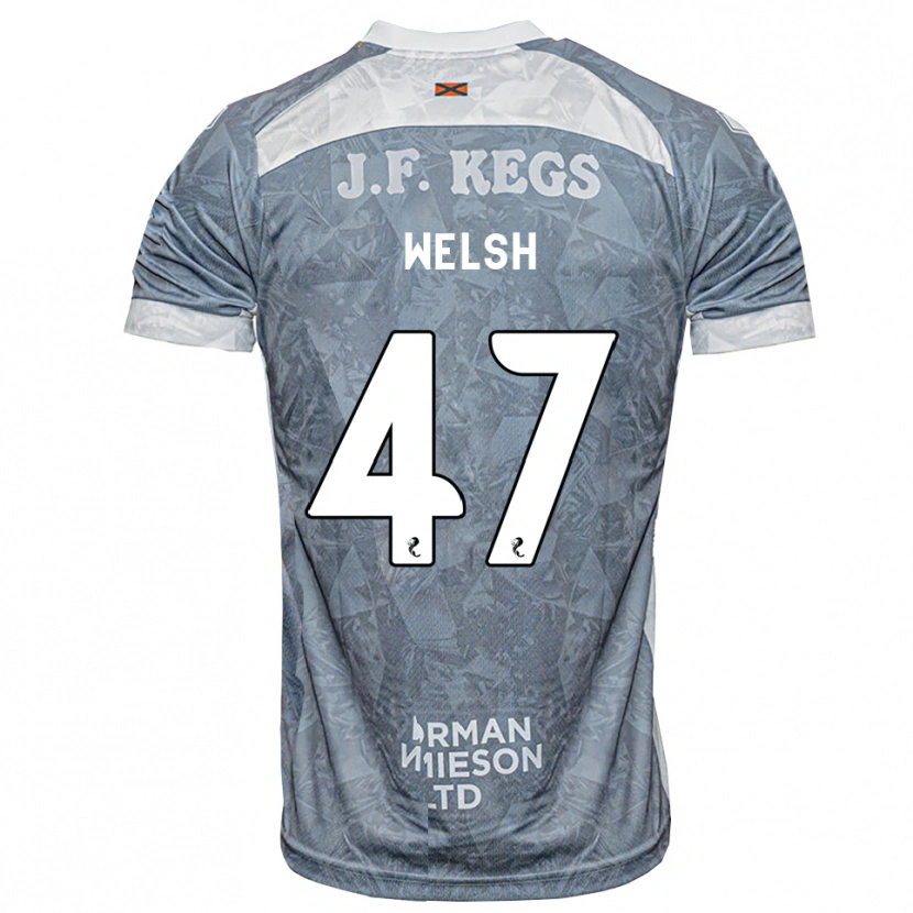 Danxen Dames Harry Welsh #47 Lichtleigrijs Uitshirt Uittenue 2026/27 T-Shirt