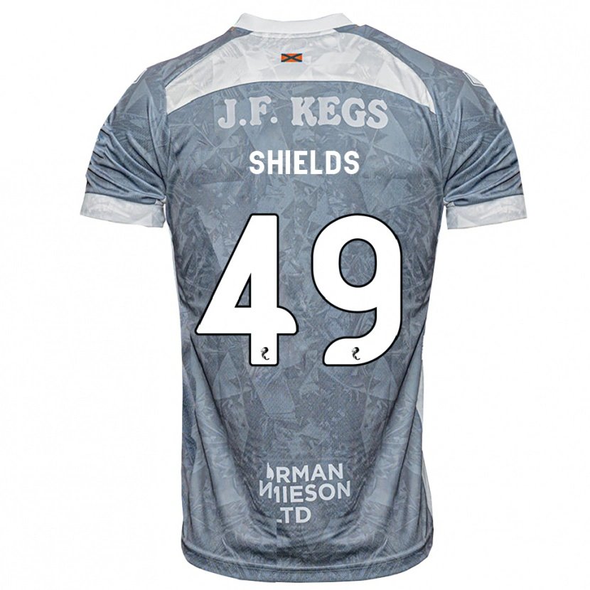 Danxen Dames Conal Shields #49 Lichtleigrijs Uitshirt Uittenue 2026/27 T-Shirt