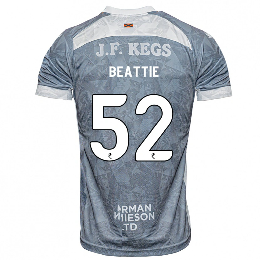 Danxen Dames Calvin Beattie #52 Lichtleigrijs Uitshirt Uittenue 2026/27 T-Shirt