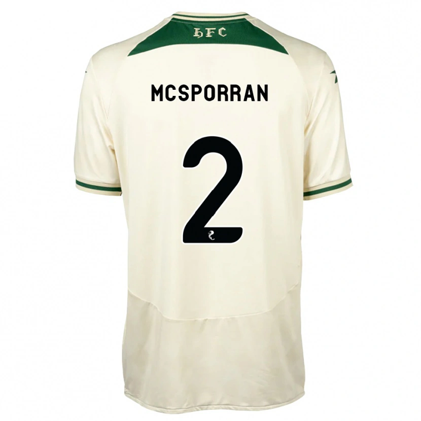 Danxen Dames Arran Mcsporran #2 Wit Bosgroen Uitshirt Uittenue 2026/27 T-Shirt
