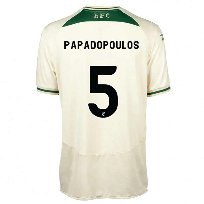 Danxen Dames Stacey Papadopoulos #5 Wit Bosgroen Uitshirt Uittenue 2026/27 T-Shirt