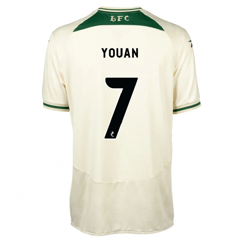 Danxen Dames Élie Youan #7 Wit Bosgroen Uitshirt Uittenue 2026/27 T-Shirt