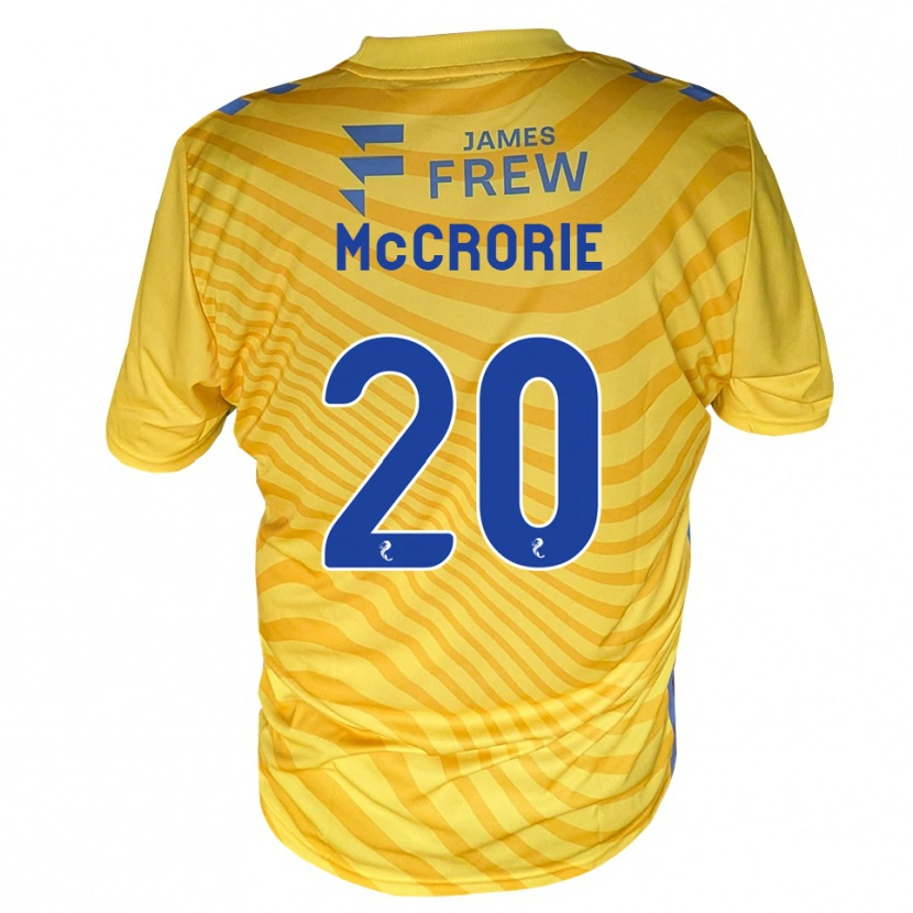 Danxen Dames Robby Mccrorie #20 Koningsblauw Geel Uitshirt Uittenue 2026/27 T-Shirt