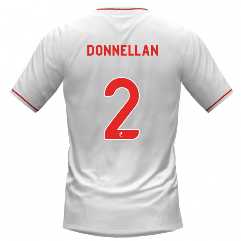 Danxen Dames Shaun Donnellan #2 Wit Rood Uitshirt Uittenue 2026/27 T-Shirt