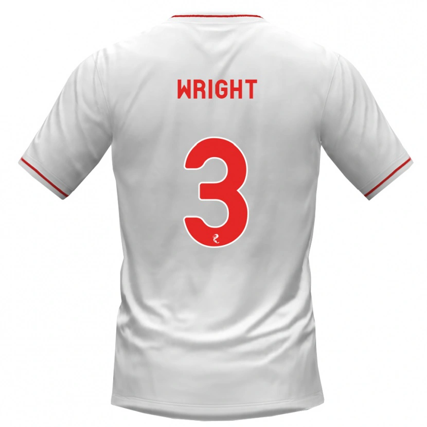 Danxen Dames Duncan Wright #3 Wit Rood Uitshirt Uittenue 2026/27 T-Shirt