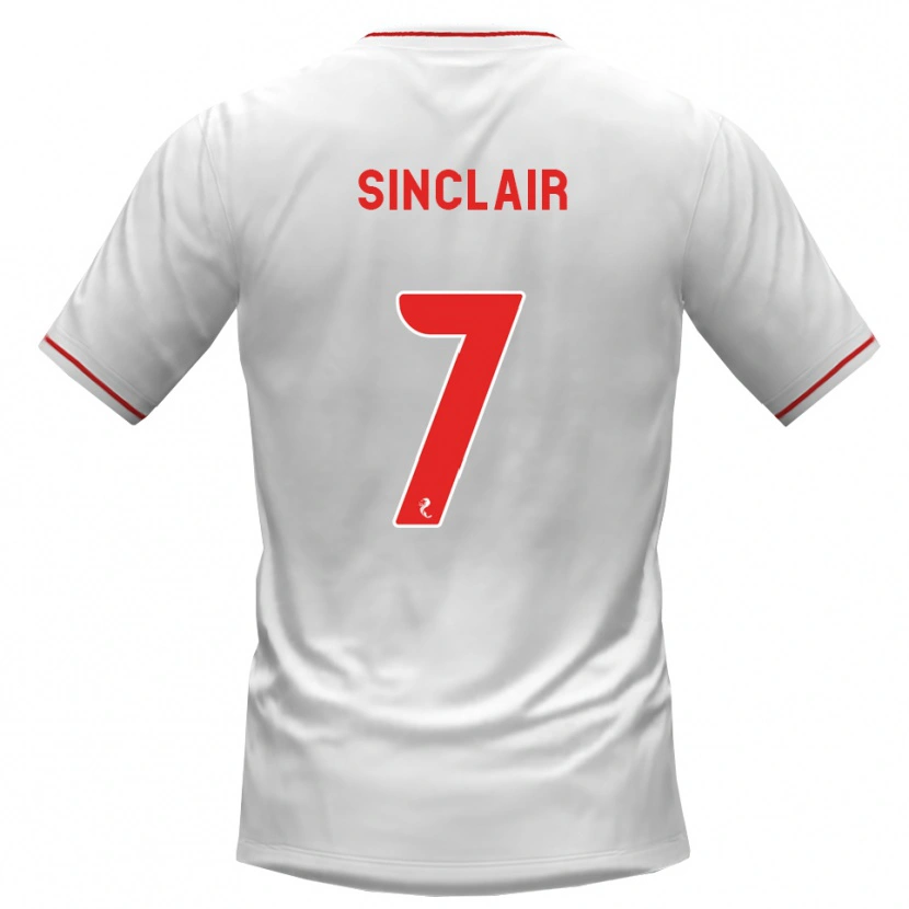 Danxen Dames Tyrese Sinclair #7 Wit Rood Uitshirt Uittenue 2026/27 T-Shirt