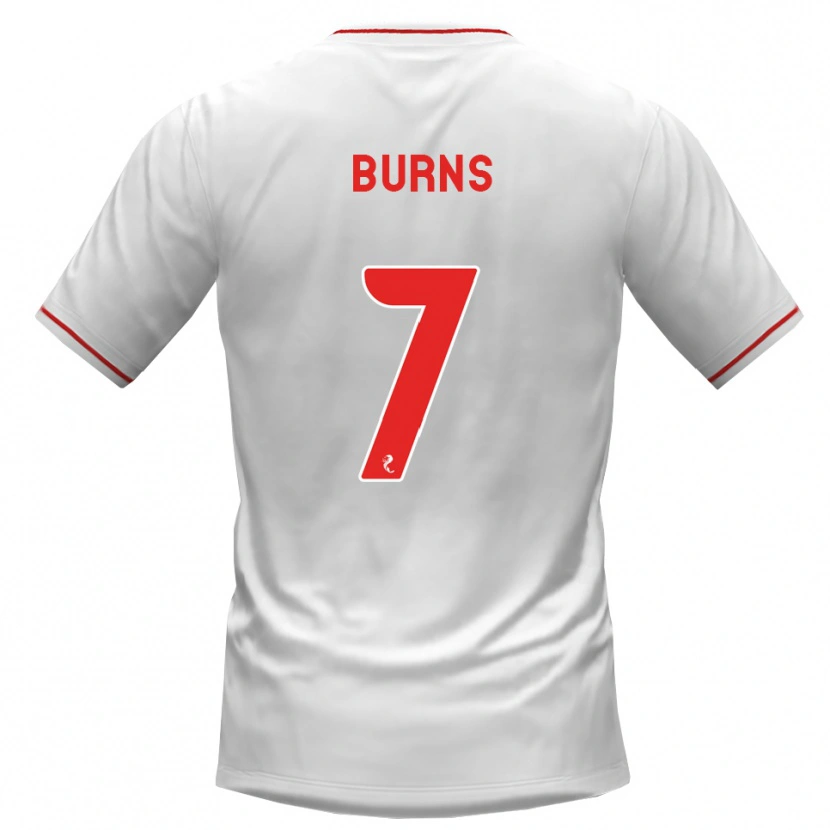 Danxen Dames Erin Burns #7 Wit Rood Uitshirt Uittenue 2026/27 T-Shirt