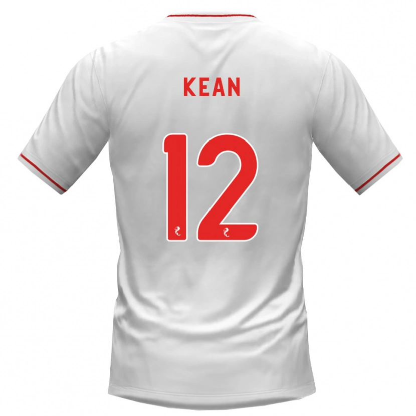 Danxen Dames Chloe Kean #12 Wit Rood Uitshirt Uittenue 2026/27 T-Shirt