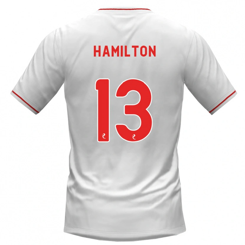 Danxen Dames Jack Hamilton #13 Wit Rood Uitshirt Uittenue 2026/27 T-Shirt