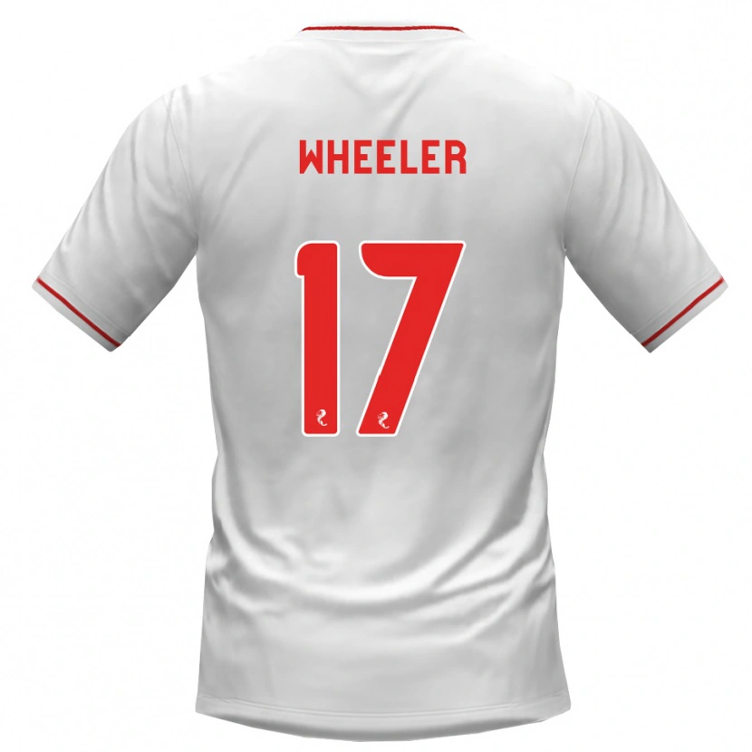 Danxen Dames Jessica Wheeler #17 Wit Rood Uitshirt Uittenue 2026/27 T-Shirt