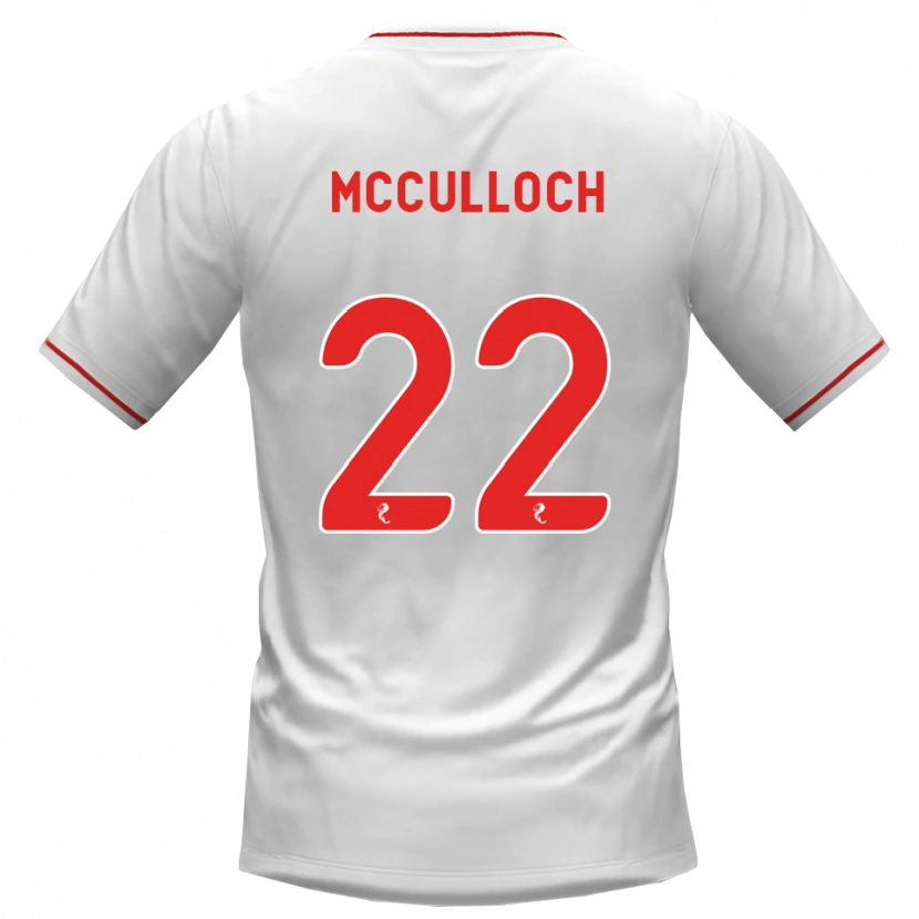 Danxen Dames Seren Mcculloch #22 Wit Rood Uitshirt Uittenue 2026/27 T-Shirt