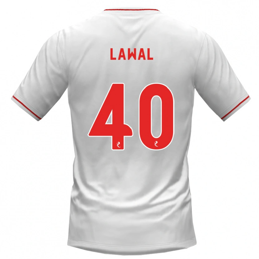 Danxen Dames Samson Lawal #40 Wit Rood Uitshirt Uittenue 2026/27 T-Shirt