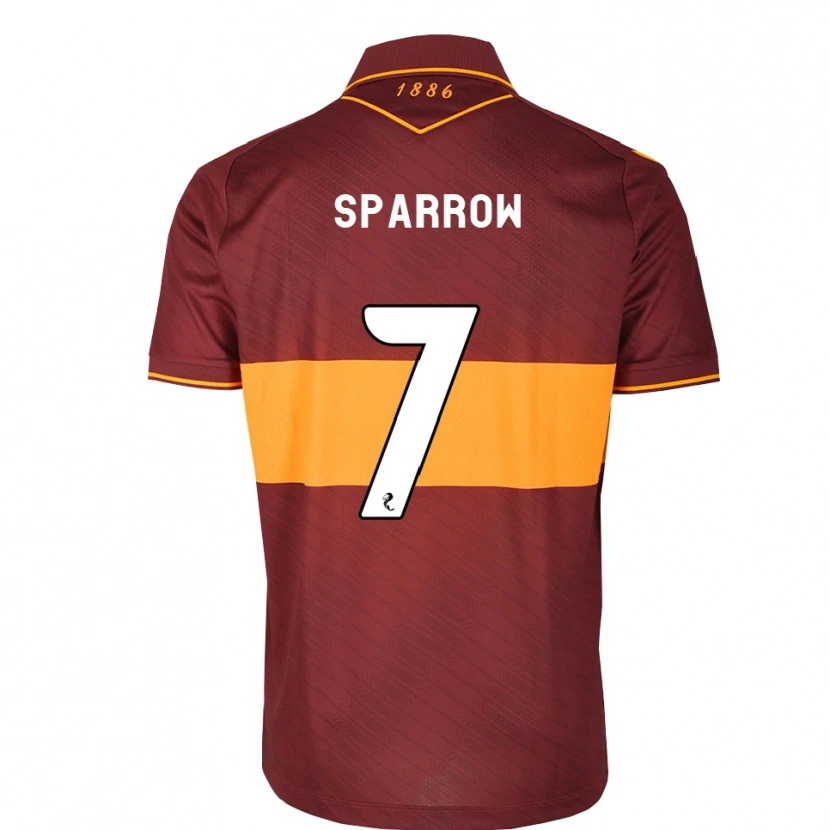 Danxen Dames Tom Sparrow #7 Oranje Kastanjebruin Uitshirt Uittenue 2026/27 T-Shirt