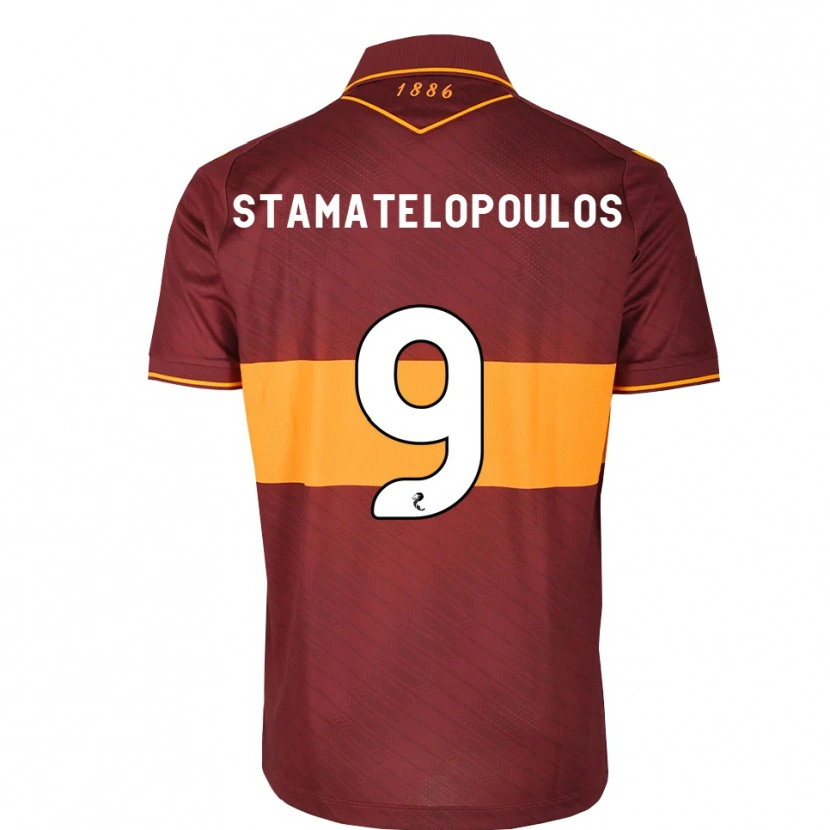 Danxen Dames Apostolos Stamatelopoulos #9 Oranje Kastanjebruin Uitshirt Uittenue 2026/27 T-Shirt