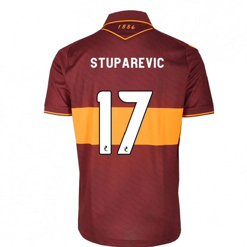 Danxen Dames Filip Stuparevic #17 Oranje Kastanjebruin Uitshirt Uittenue 2026/27 T-Shirt