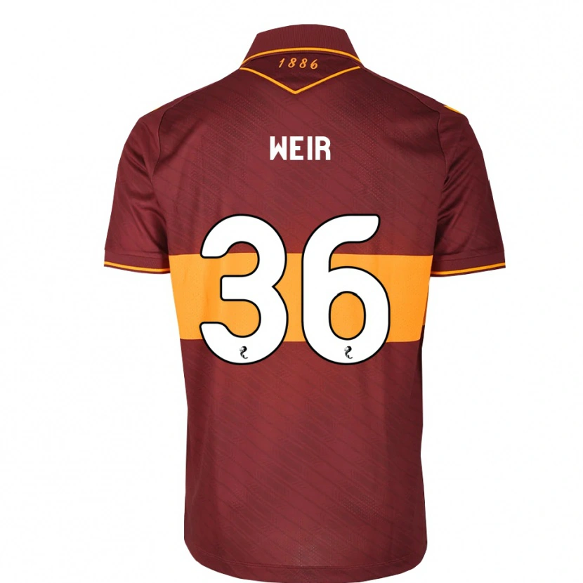 Danxen Dames Lucas Weir #36 Oranje Kastanjebruin Uitshirt Uittenue 2026/27 T-Shirt