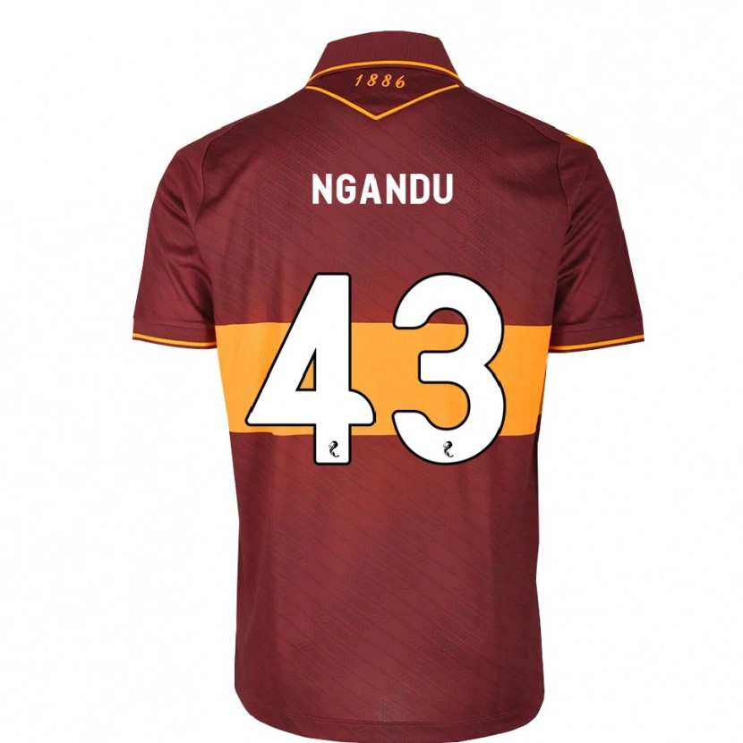 Danxen Dames Samuel Ngandu #43 Oranje Kastanjebruin Uitshirt Uittenue 2026/27 T-Shirt