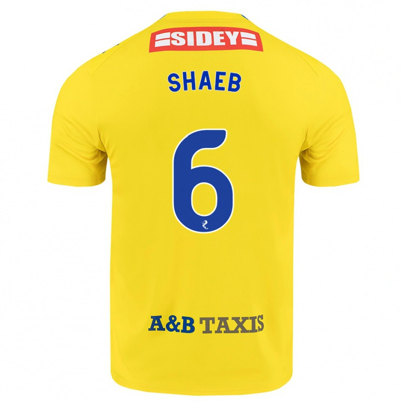 Danxen Dames Adam Shaeb #6 Geel Blauw Zwart Uitshirt Uittenue 2026/27 T-Shirt