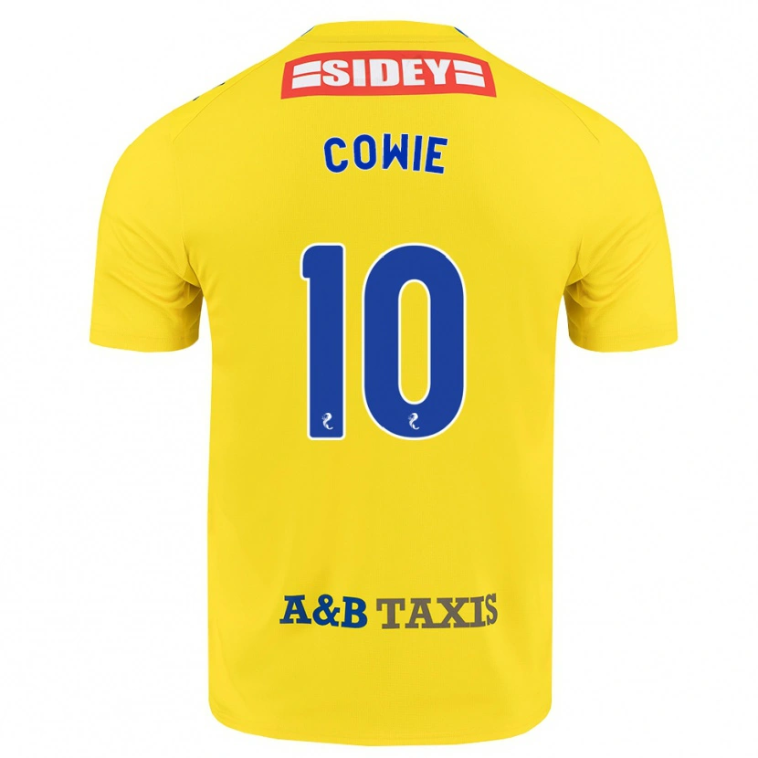 Danxen Dames Ellie-May Cowie #10 Geel Blauw Zwart Uitshirt Uittenue 2026/27 T-Shirt