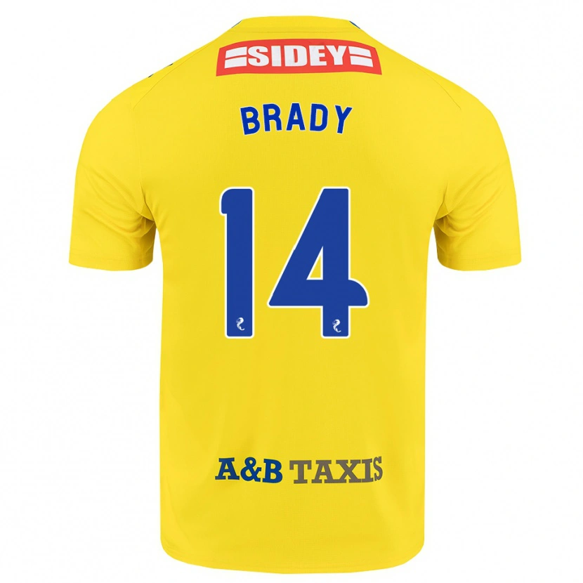 Danxen Dames Scarlett Brady #14 Geel Blauw Zwart Uitshirt Uittenue 2026/27 T-Shirt