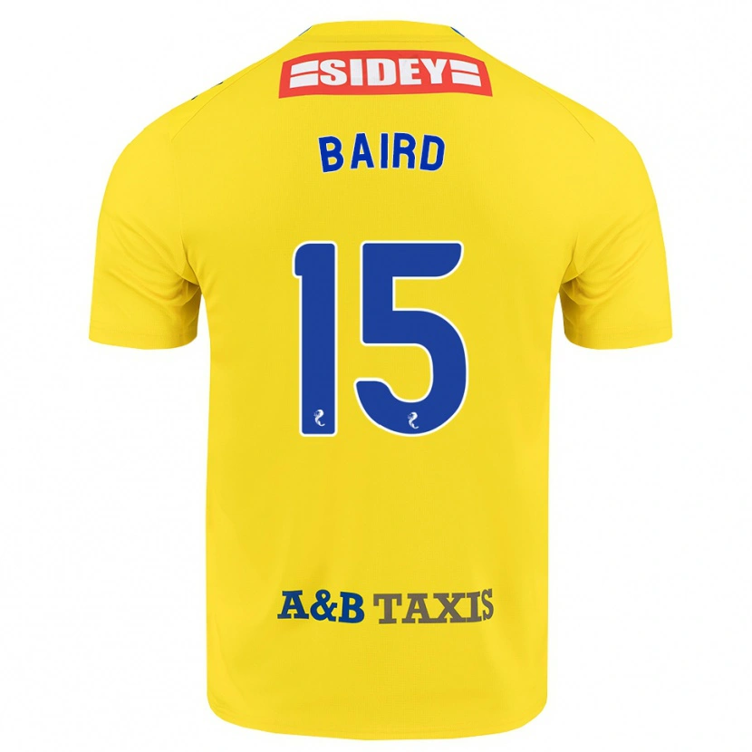 Danxen Dames Jack Baird #15 Geel Blauw Zwart Uitshirt Uittenue 2026/27 T-Shirt