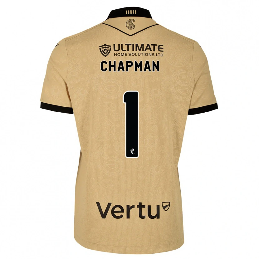 Danxen Dames Jacob Chapman #1 Burlywood Zwart Uitshirt Uittenue 2026/27 T-Shirt