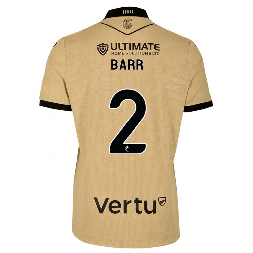 Danxen Dames Jack Barr #2 Burlywood Zwart Uitshirt Uittenue 2026/27 T-Shirt