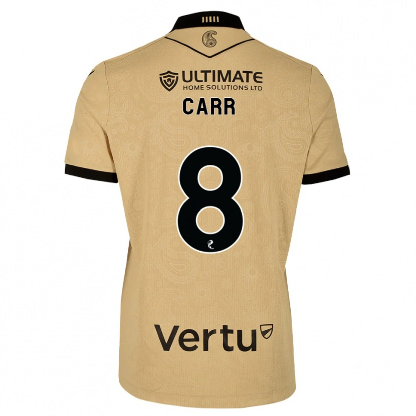 Danxen Dames Ryan Carr #8 Burlywood Zwart Uitshirt Uittenue 2026/27 T-Shirt