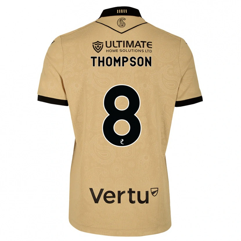 Danxen Dames Struan Thompson #8 Burlywood Zwart Uitshirt Uittenue 2026/27 T-Shirt