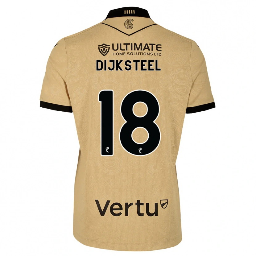 Danxen Dames Malik Dijksteel #18 Burlywood Zwart Uitshirt Uittenue 2026/27 T-Shirt