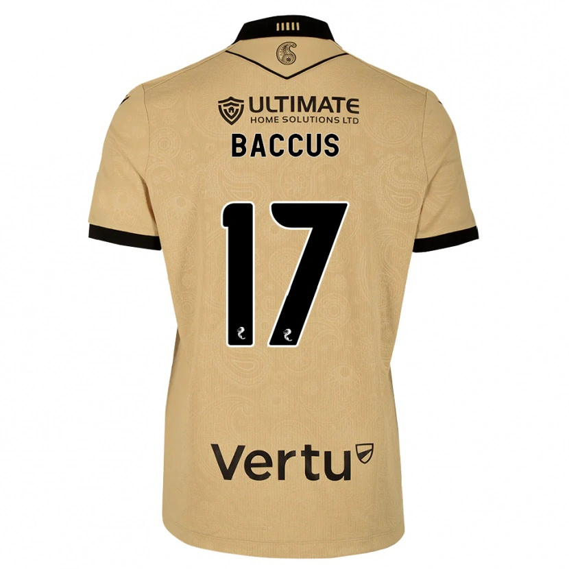 Danxen Dames Keanu Baccus #17 Burlywood Zwart Uitshirt Uittenue 2026/27 T-Shirt