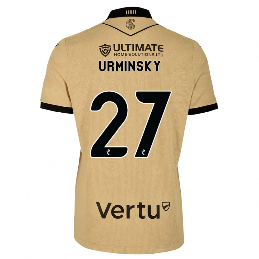 Danxen Dames Peter Urminsky #27 Burlywood Zwart Uitshirt Uittenue 2026/27 T-Shirt