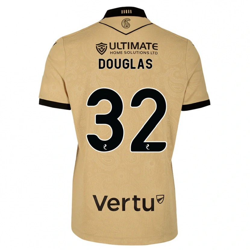 Danxen Dames Luke Douglas #32 Burlywood Zwart Uitshirt Uittenue 2026/27 T-Shirt