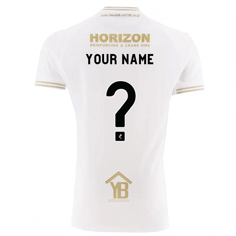 Danxen Dames Uw Naam #0 Tarwe Wit Uitshirt Uittenue 2026/27 T-Shirt