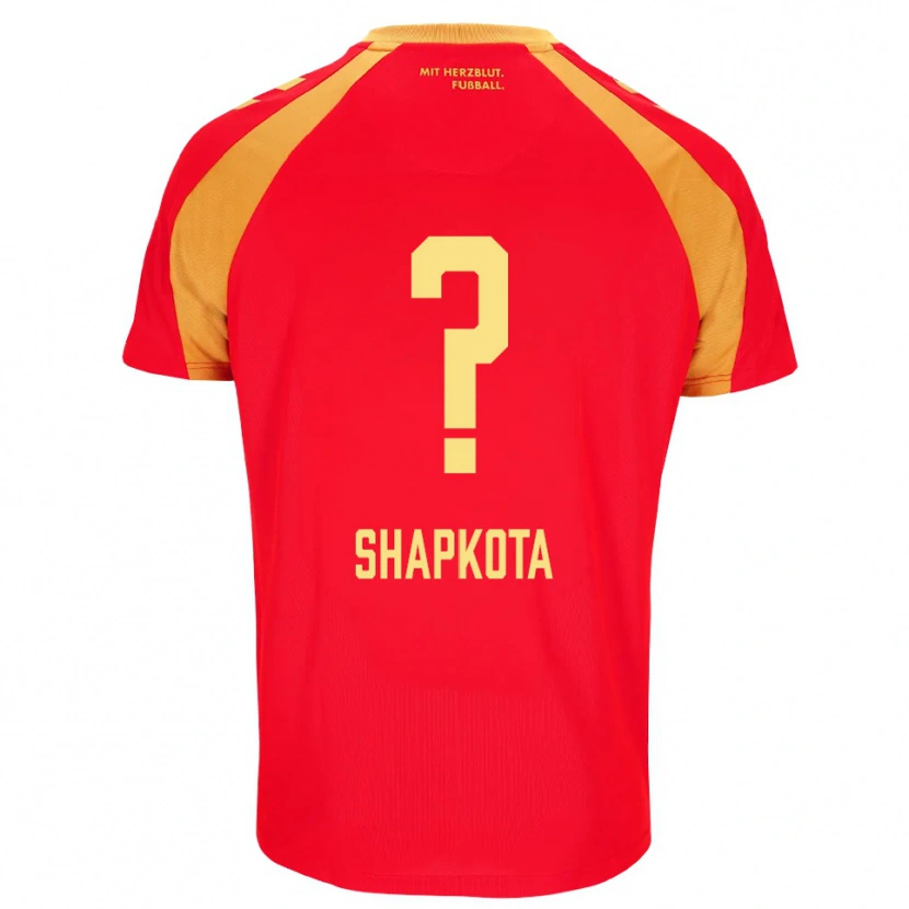 Danxen Dames Raul Shapkota #0 Rood Oranje Zwart Uitshirt Uittenue 2026/27 T-Shirt