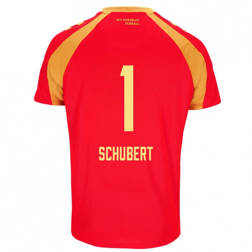 Danxen Dames Markus Schubert #1 Rood Oranje Zwart Uitshirt Uittenue 2026/27 T-Shirt