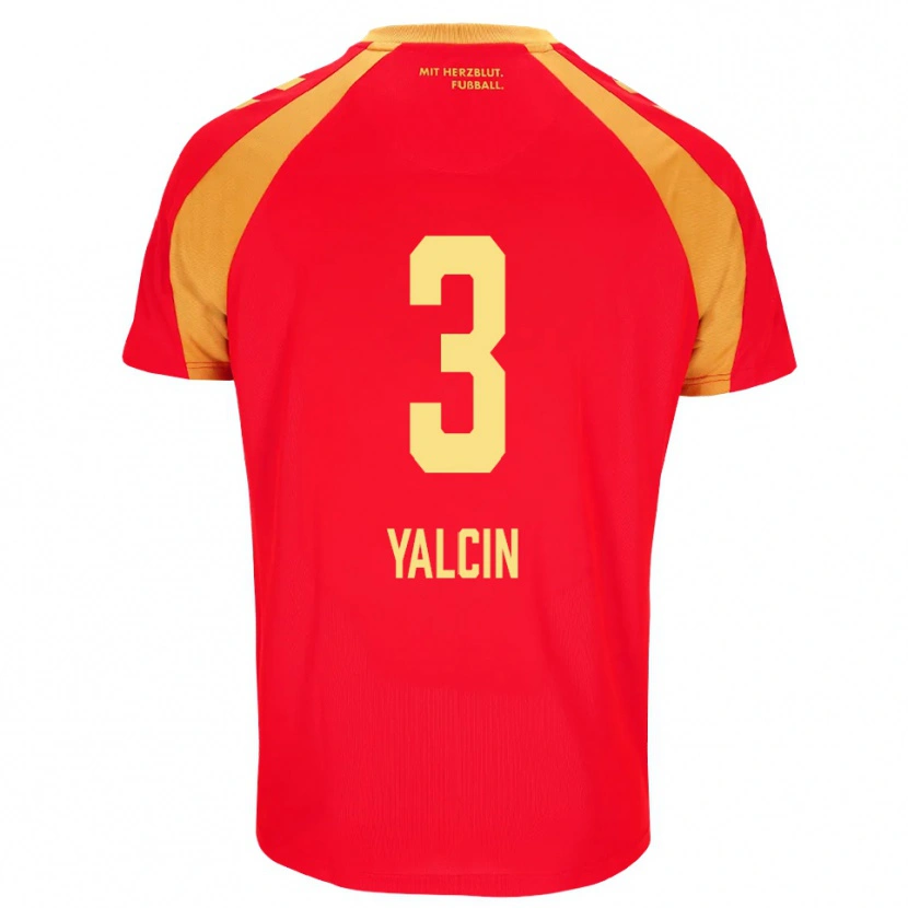 Danxen Dames Kerem Yalcin #3 Rood Oranje Zwart Uitshirt Uittenue 2026/27 T-Shirt