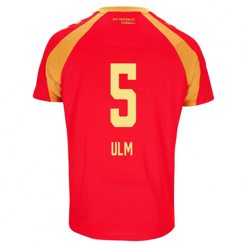 Danxen Dames Ethan Ulm #5 Rood Oranje Zwart Uitshirt Uittenue 2026/27 T-Shirt