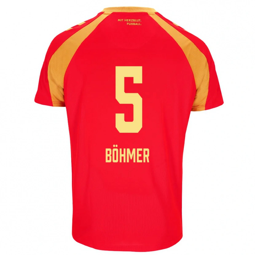 Danxen Dames Tim Böhmer #5 Rood Oranje Zwart Uitshirt Uittenue 2026/27 T-Shirt