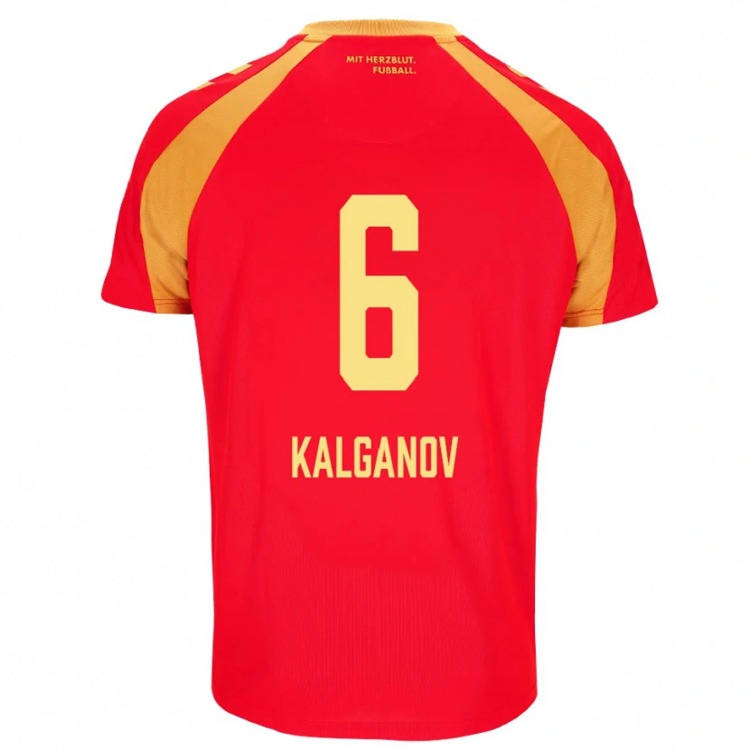 Danxen Dames Levin Kalganov #6 Rood Oranje Zwart Uitshirt Uittenue 2026/27 T-Shirt