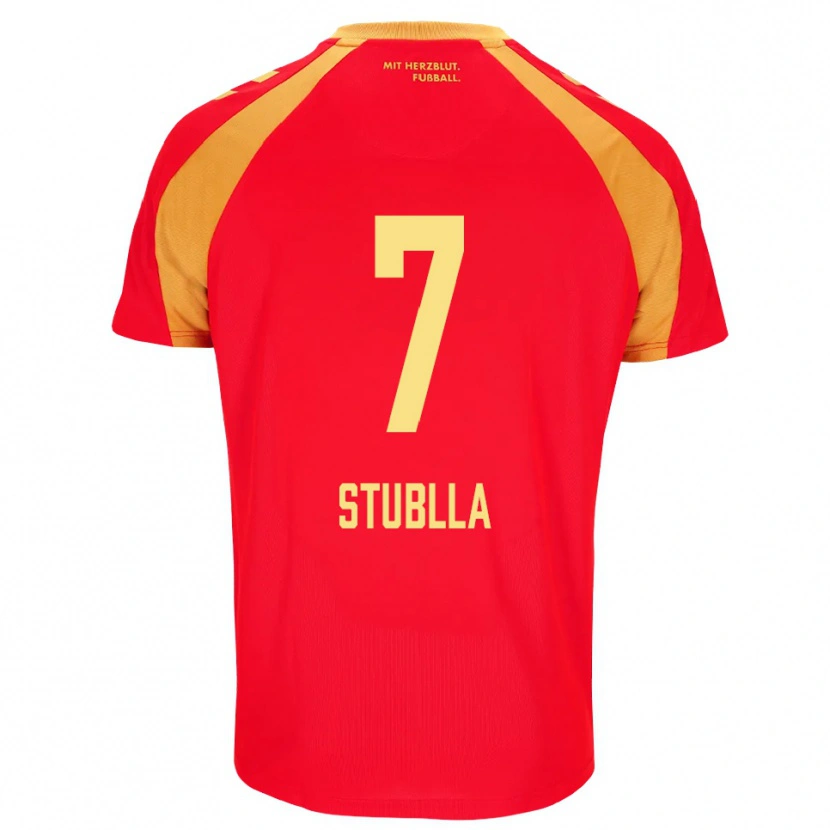 Danxen Dames Shkrep Stublla #7 Rood Oranje Zwart Uitshirt Uittenue 2026/27 T-Shirt