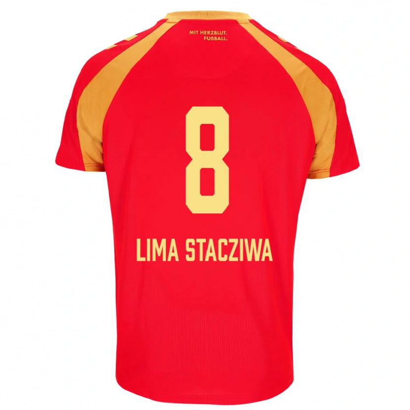 Danxen Dames Neo Lima Stacziwa #8 Rood Oranje Zwart Uitshirt Uittenue 2026/27 T-Shirt