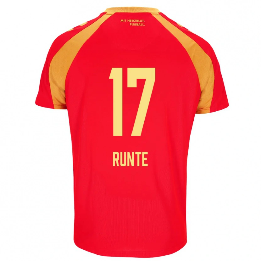 Danxen Dames Marlon Runte #17 Rood Oranje Zwart Uitshirt Uittenue 2026/27 T-Shirt