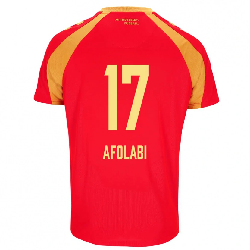 Danxen Dames Gentil Afolabi #17 Rood Oranje Zwart Uitshirt Uittenue 2026/27 T-Shirt