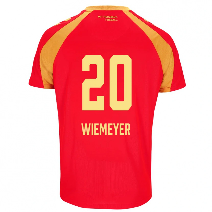 Danxen Dames Felix Wiemeyer #20 Rood Oranje Zwart Uitshirt Uittenue 2026/27 T-Shirt