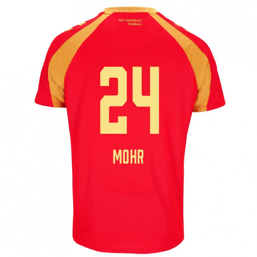 Danxen Dames Niklas Mohr #24 Rood Oranje Zwart Uitshirt Uittenue 2026/27 T-Shirt
