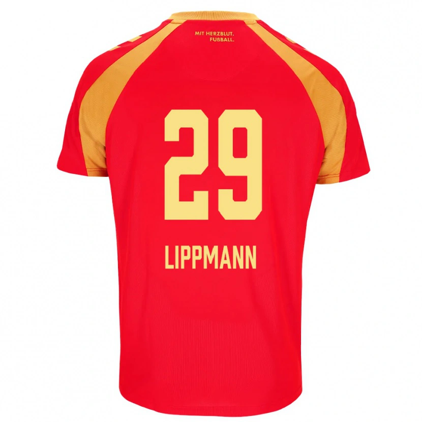 Danxen Dames Clemens Lippmann #29 Rood Oranje Zwart Uitshirt Uittenue 2026/27 T-Shirt